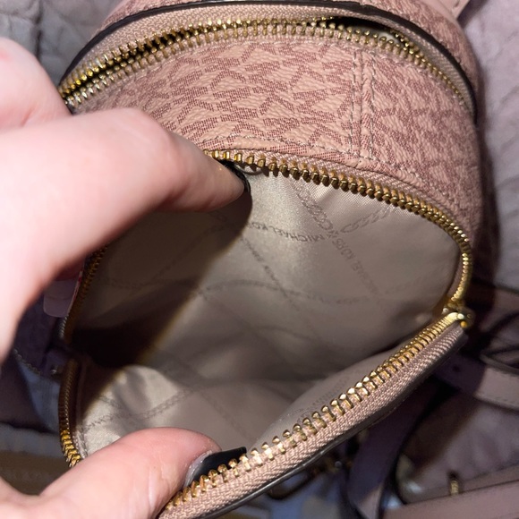 Rhea Mini Color-Block Logo Backpack - Picture 7 of 8